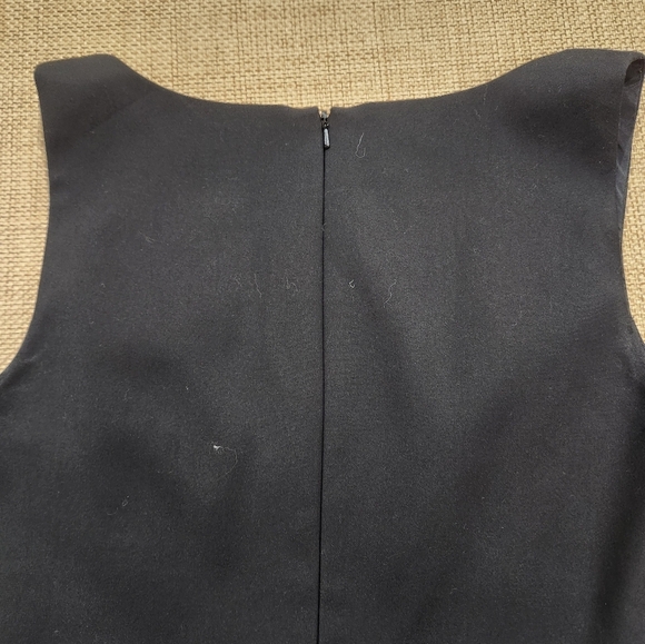 Black‎ Halo Reese Dress Fit and Flare Sweetheart Neckline Black White Pockets 8 - Picture 6 of 9